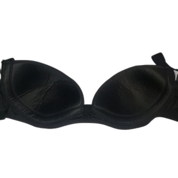 Pamela Anderson Bra Womens 38C Black Underwire T-Shirt Adjustable Straps - Picture 3 of 7